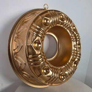 Vintage Copper Jello Mold 3 1/2 Cups Tin Lined Copper Over Aluminum Wall Hanging